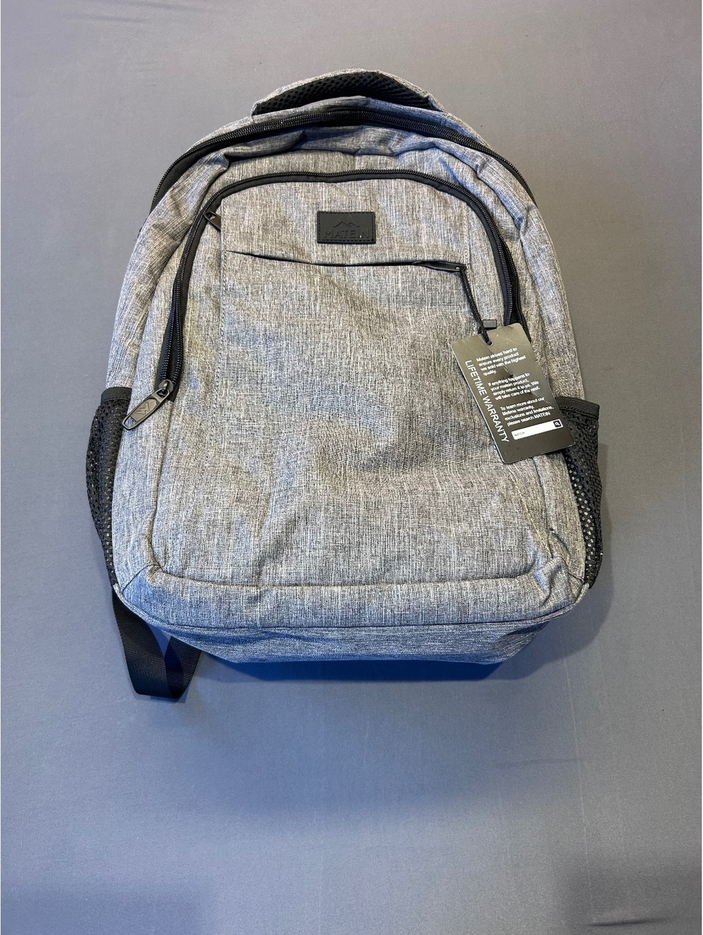 Gray heather backpack